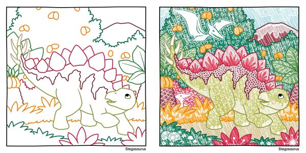 Produktbild: Zauberpapier Malbuch Dinosaurier