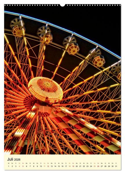 Produktbild: Riesenrad - hoch hinaus (hochwertiger Premium Wandkalender 2026 DIN A2 hoch), Kunstdruck in Hochglanz