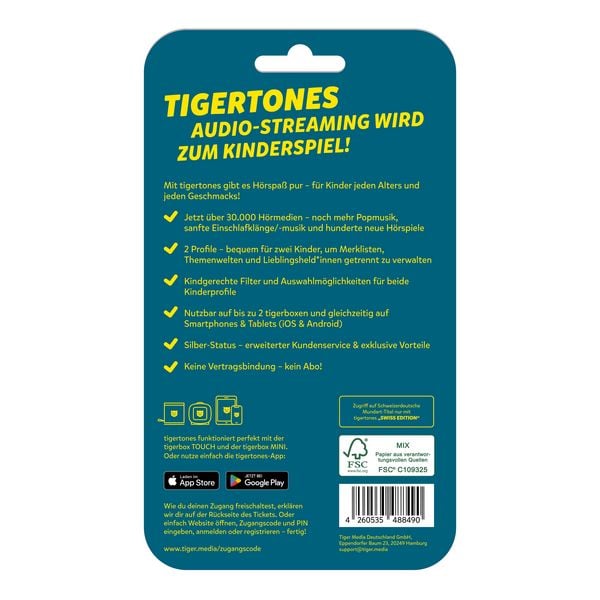 Produktbild: tigertones DUO ticket - 12 Monate