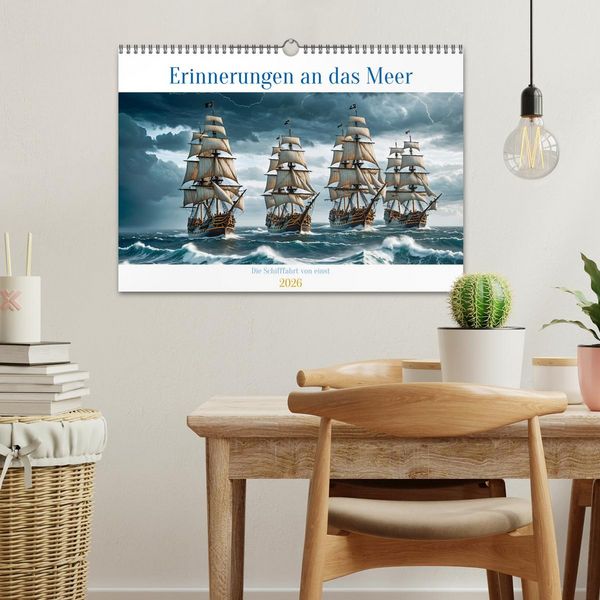 Produktbild: Erinnerungen an das Meer. Die Schifffahrt von einst (Wandkalender 2026 DIN A3 quer), CALVENDO Monatskalender