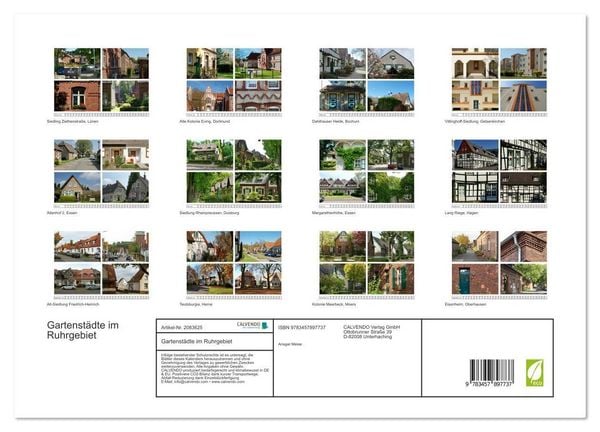 Produktbild: Gartenst&auml;dte im Ruhrgebiet (Wandkalender 2026 DIN A3 quer), CALVENDO Monatskalender