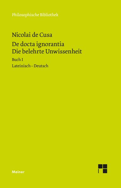 Produktbild: De docta ignorantia. Die belehrte Unwissenheit