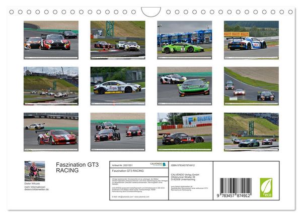 Produktbild: Faszination GT3 RACING (Wandkalender 2026 DIN A4 quer), CALVENDO Monatskalender