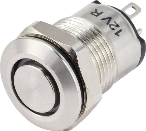 Produktbild: TRU COMPONENTS TC-14378472 Druckschalter 36 V/AC, 36 V/DC 2 A 1 x Aus/Ein rastend Blau (&Oslash; x L) 14 mm x 24 mm IP65 1 St.