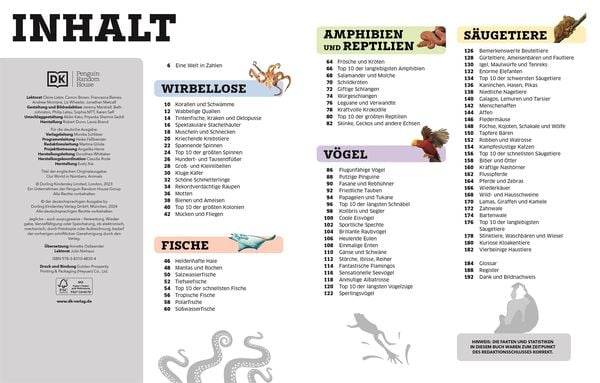 Produktbild: Unsere Welt in Zahlen. Tiere