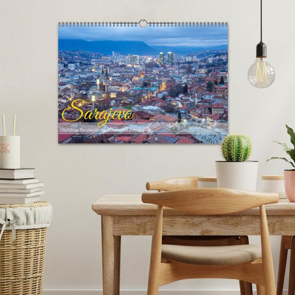 Produktbild: Sarajevo - Vielf&auml;ltige Hauptstadt von Bosnien und Herzegowina (Wandkalender 2026 DIN A3 quer), CALVENDO Monatskalender