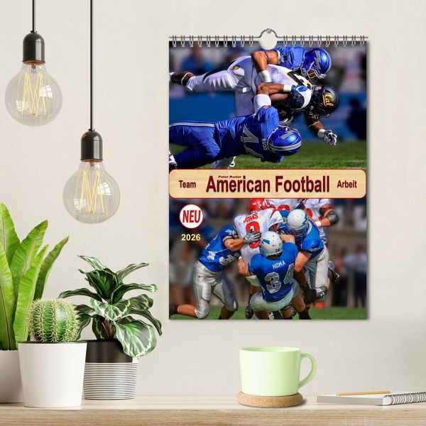 Produktbild: American Football, Team-Arbeit (Wandkalender 2026 DIN A4 hoch), CALVENDO Monatskalender