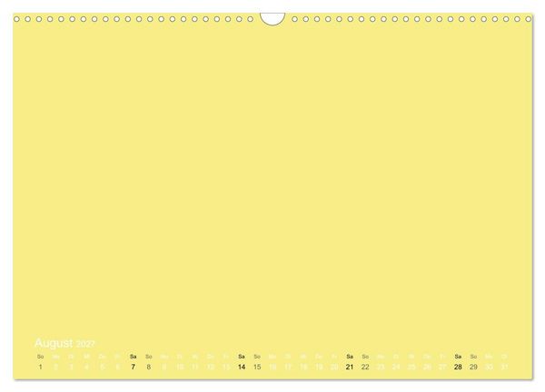 Produktbild: Bastelkalender - Gelb (Wandkalender 2027 DIN A3 quer), CALVENDO Monatskalender