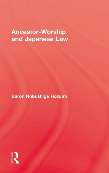 Produktbild: Ancestor Worship & Japanese Law