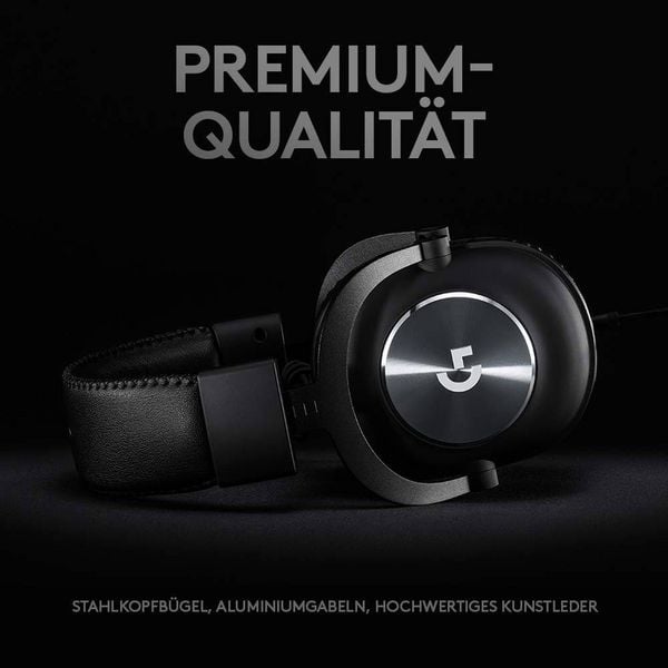 Produktbild: Logitech Gaming G Pro X Gaming Over Ear Headset kabelgebunden 7.1 Surround Schwarz Mikrofon-Rauschunterdrückung, Noise Cancelling Lautstärkeregelun