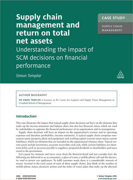Produktbild: Case Study: Supply Chain Management and Return on Total Net Assets