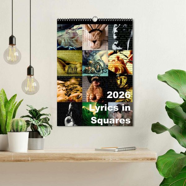 Produktbild: Lyrics In Squares (Wandkalender 2026 DIN A3 hoch), CALVENDO Monatskalender