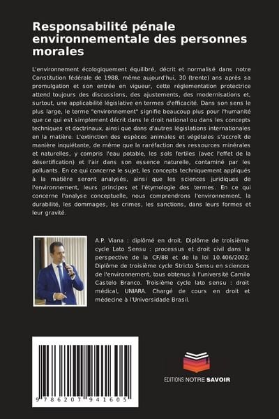 Produktbild: Responsabilit&eacute; p&eacute;nale environnementale des personnes morales