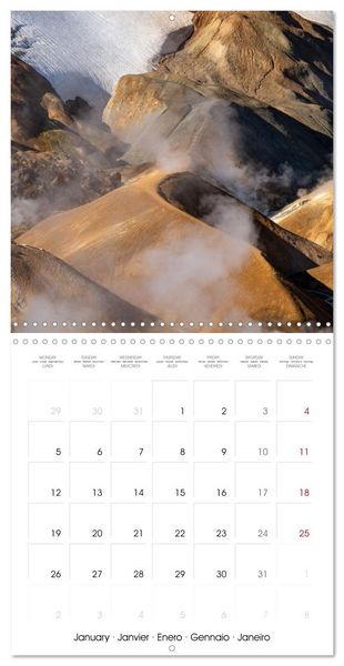 Produktbild: Iceland - Colorful Mountains (Wall Calendar 2026 12 &times; 12 Inch) CALVENDO 12 Month Wall Calendar