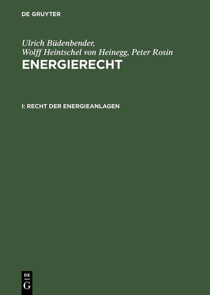 Produktbild: Recht der Energieanlagen