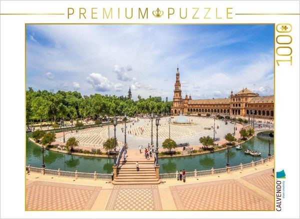 Produktbild: CALVENDO Puzzle Plaza de Espa&ntilde;a ist einer der bekanntesten Pl&auml;tze | 1000 Teile Lege-Gr&ouml;&szlig;e 64x48cm Foto-Puzzle f&uuml;r gl&uuml;ckliche Stunden