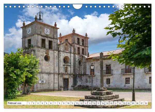 Produktbild: Unterwegs - Camino Primitivo. Zu Fu&szlig; auf der &auml;ltesten Route des Jakobsweges (Wandkalender 2026 DIN A4 quer), CALVENDO Monatskalender