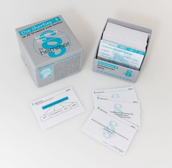 Produktbild: Karteikarten Die Shorties Box 8 - Arbeitsrecht/StPO