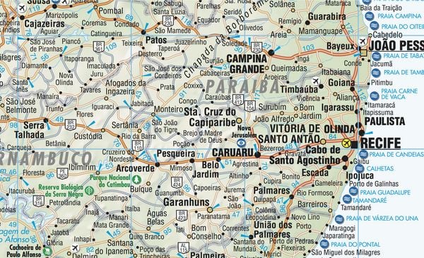 Produktbild: Brazil, Brasilien, Borch map