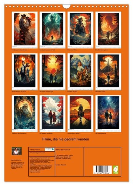 Produktbild: Filme, die nie gedreht wurden (Wandkalender 2026 DIN A3 hoch), CALVENDO Monatskalender