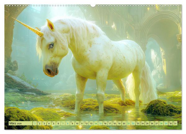 Produktbild: Eine zauberhafte Fantasiewelt (hochwertiger Premium Wandkalender 2026 DIN A2 quer), Kunstdruck in Hochglanz