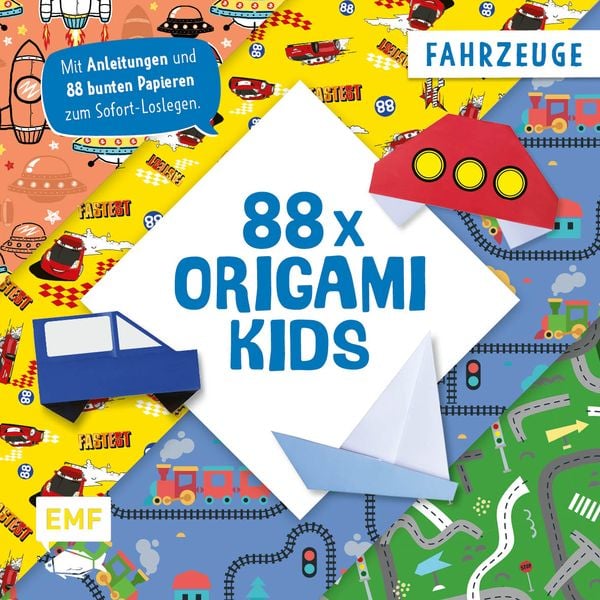 Produktbild: 88 x Origami Kids &ndash; Fahrzeuge