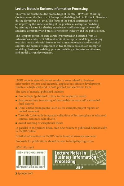 Produktbild: The Practice of Enterprise Modeling