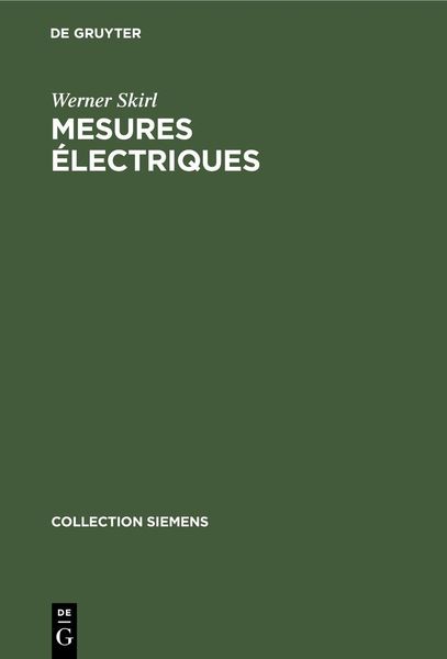Produktbild: Mesures &eacute;lectriques
