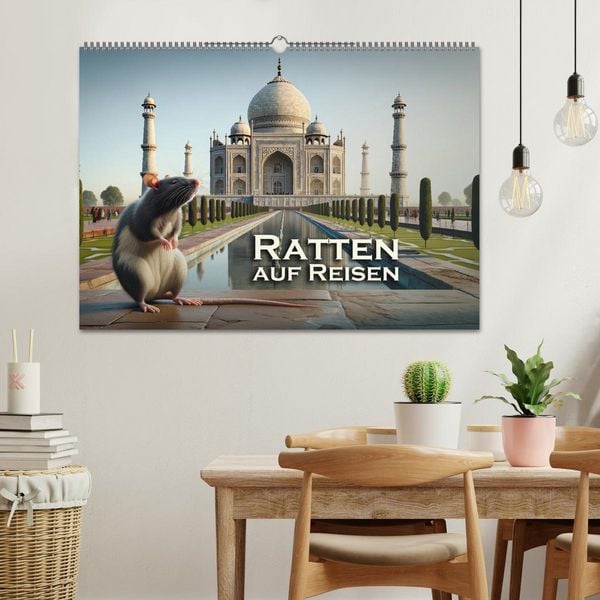 Produktbild: Ratten auf Reisen (Wandkalender 2026 DIN A2 quer), CALVENDO Monatskalender
