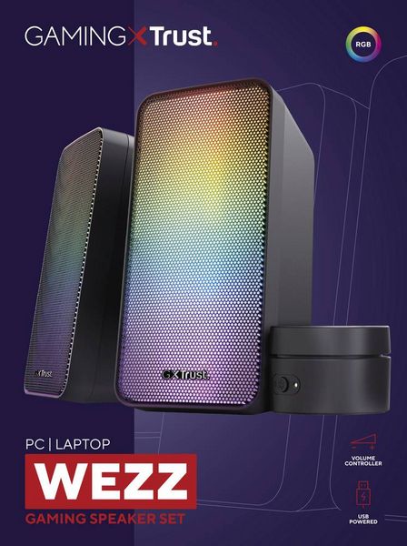 Produktbild: Trust GXT611 WEZZ PC-Lautsprecher Kabelgebunden Schwarz