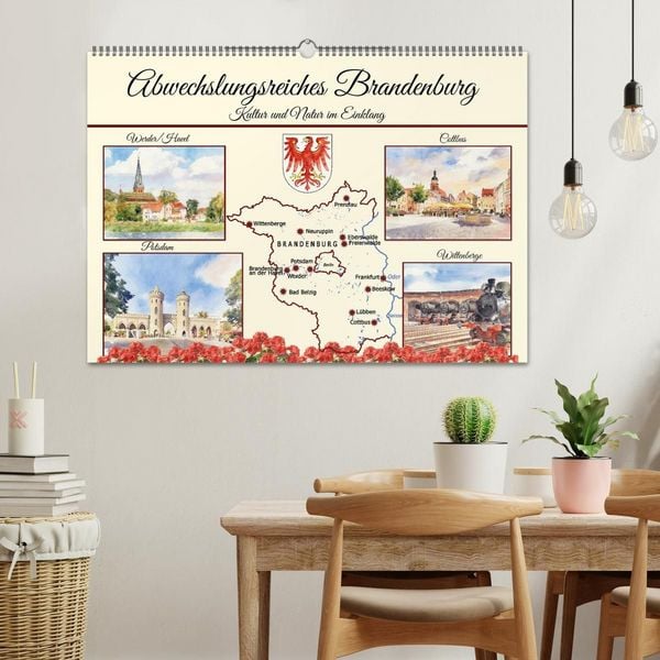 Produktbild: Abwechslungsreiches Brandenburg (Wandkalender 2027 DIN A2 quer), CALVENDO Monatskalender