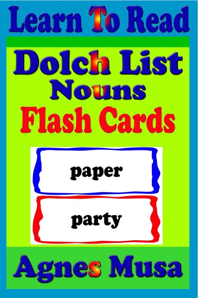 Produktbild: Dolch List Nouns Flash Cards