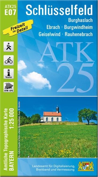 ATK25-E07 Schlüsselfeld (Amtliche Topographische Karte 1:25000), Sonstige von , Landesamt für Digitalisierung, Breitband und Vermessung, Bayern,