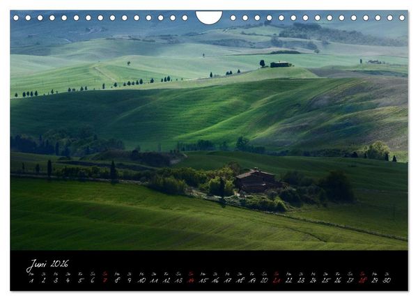 Produktbild: Licht der Toscana (Wandkalender 2026 DIN A4 quer), CALVENDO Monatskalender