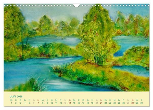 Produktbild: Kunstkalender 2026 - Augenblicke der Malerei (Wandkalender 2026 DIN A3 quer), CALVENDO Monatskalender