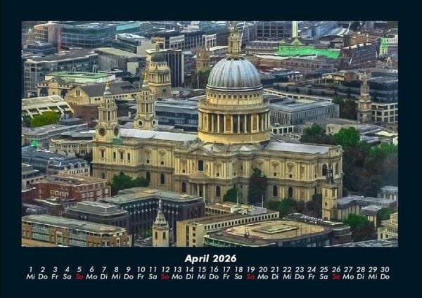 Produktbild: London 2026 Fotokalender DIN A4