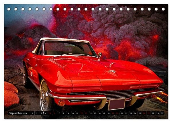 Produktbild: American Classic Cars (Tischkalender 2026 DIN A5 quer), CALVENDO Monatskalender