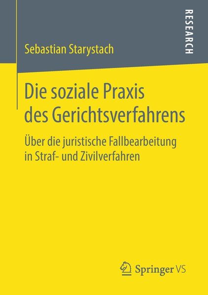 Produktbild: Die soziale Praxis des Gerichtsverfahrens