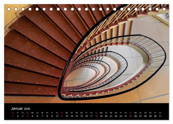 Produktbild: Faszination Treppen (Tischkalender 2026 DIN A5 quer), CALVENDO Monatskalender