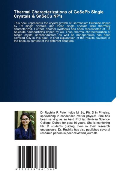 Produktbild: Thermal Characterizations of GeSePb Single Crystals & SnSeCu NP's