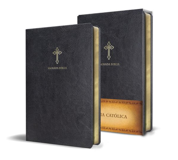 Produktbild: Biblia Cat&oacute;lica En Espa&ntilde;ol. S&iacute;mil Piel Negro, Tama&ntilde;o Peque&ntilde;o / Catholic Bible. Spanish-Language, Leathersoft, Black, Compact