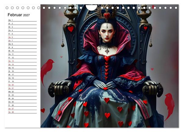 Produktbild: Geheimnisvolle Frauenportr&auml;ts (Wandkalender 2027 DIN A4 quer), CALVENDO Monatskalender