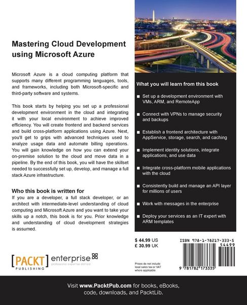Produktbild: Mastering Cloud Development using Microsoft Azure