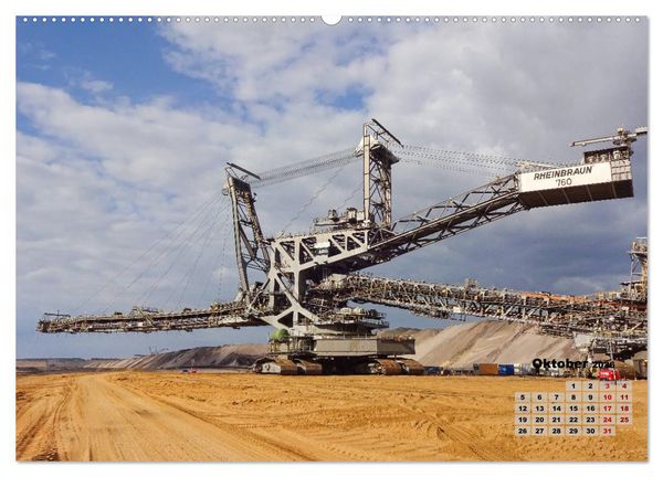 Produktbild: Giganten im Tagebau Garzweiler II (Wandkalender 2026 DIN A2 quer), CALVENDO Monatskalender