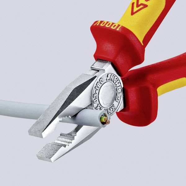 Produktbild: Knipex 03 06 180 T VDE Kombizange 180mm DIN EN 60900, DIN ISO 5746