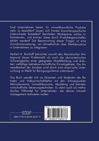 Produktbild: Umwelt&ouml;konomie
