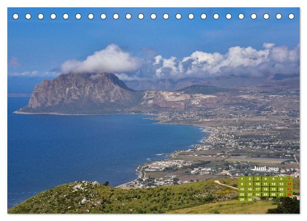 Produktbild: Sizilien &ndash; von Cefal&ugrave; bis Trapani (Tischkalender 2026 DIN A5 quer), CALVENDO Monatskalender
