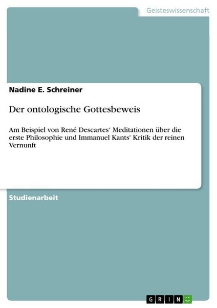 Produktbild: Der ontologische Gottesbeweis