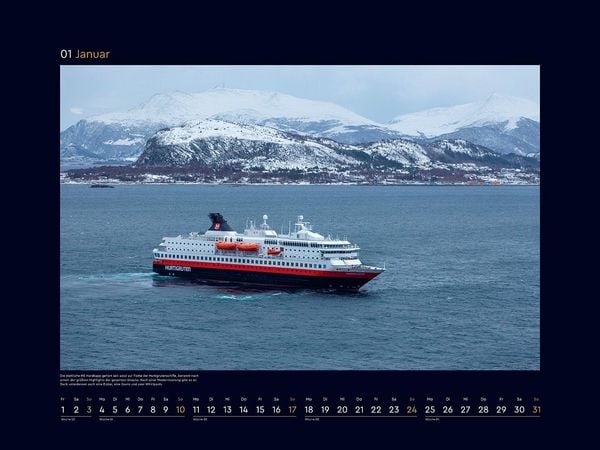 Produktbild: Hurtigruten - KUNTH Wandkalender 2027