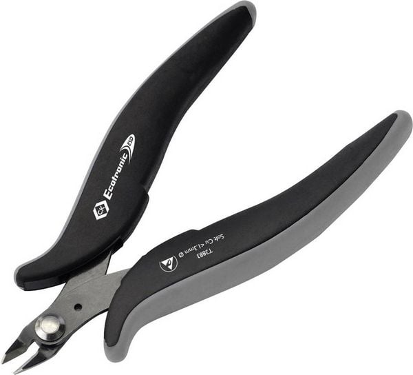 Produktbild: C.K Ecotronic T3883 ESD Printzange ohne Facette 132mm